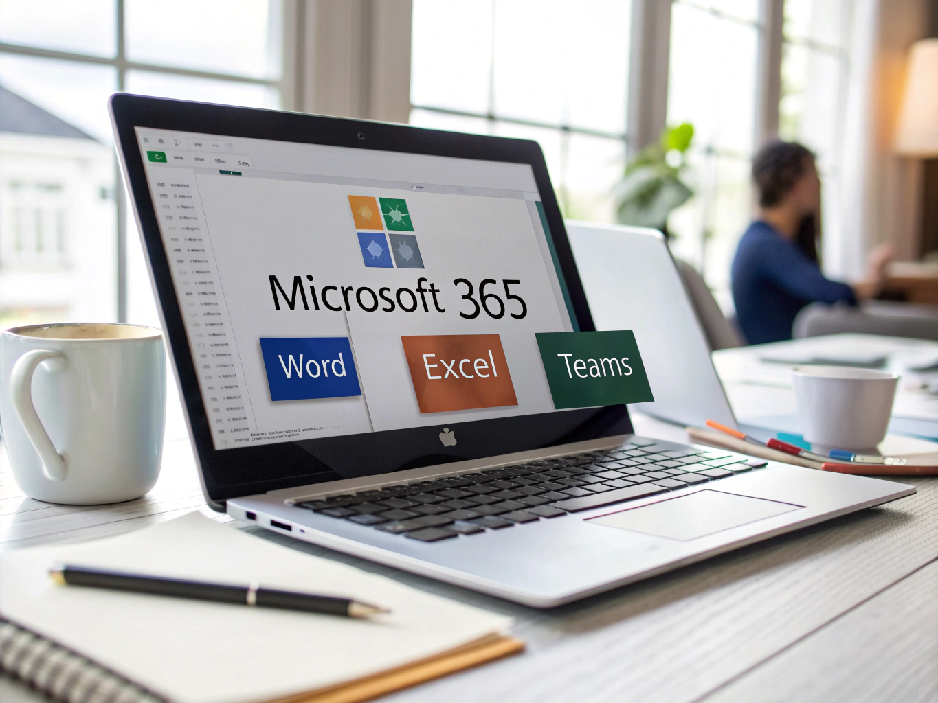 Illustrative Darstellung der Microsoft 365 Einrichtung für ein Speditionsunternehmen