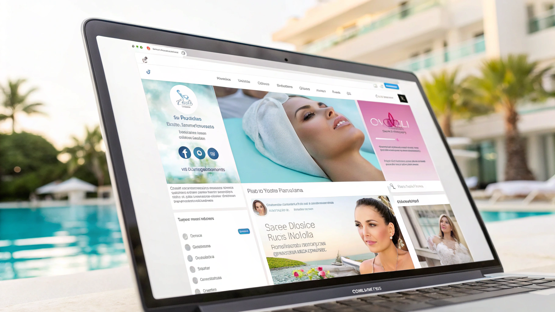 Vorschau des Webauftritts für ein Unternehmen für ästhetische Behandlungen in München